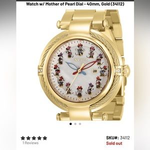 Limited Edition Disney Invicta Watch Minnie Mouse
